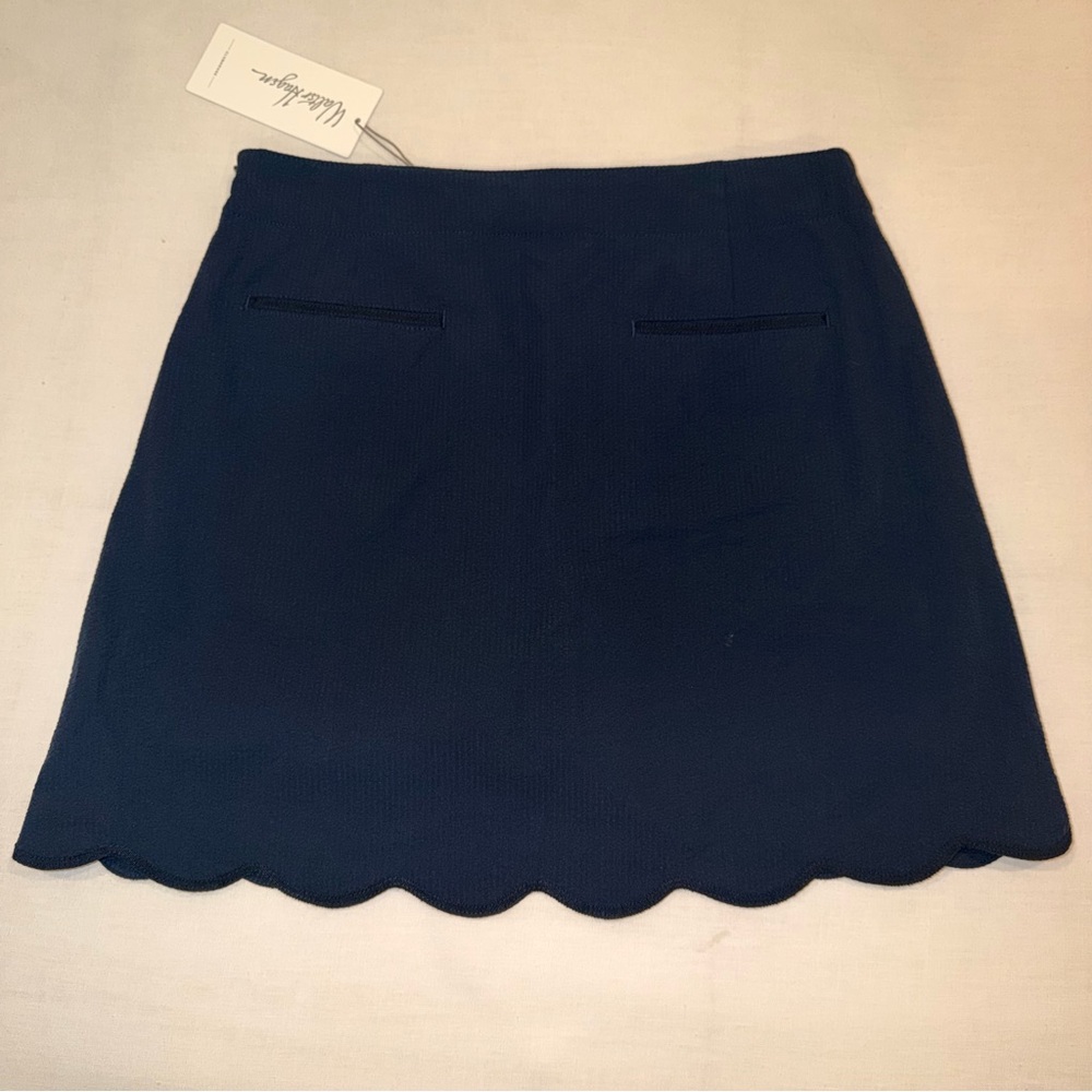 Walter Hagen Navy Scalloped Mini Skirt - Size 4 - Picture 3 of 9